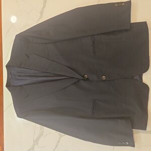 Canali Loro Piana Super 100s Slim Fit Mens Black Blazer VTG Size 40R
